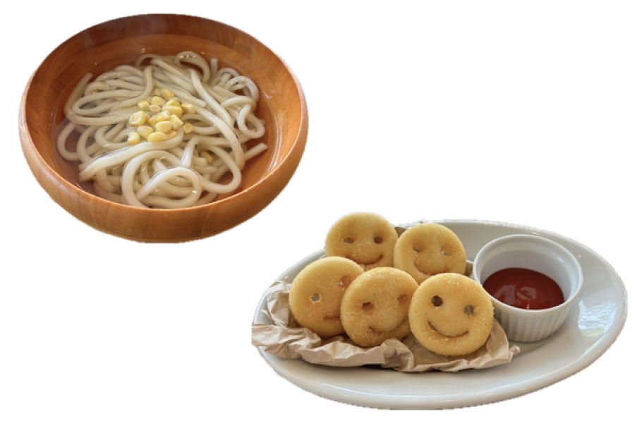 キッズうどん、キッズポテト